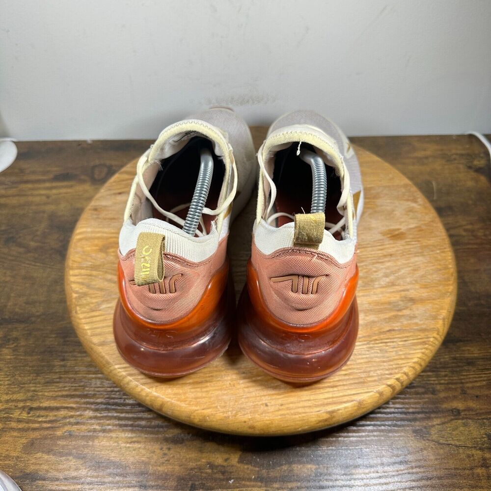 Nike Air Max 270 Light Cream Terra Blush‎ Gold Shoes Women's Size 12 AH6789-203 - Picture 4 of 9
